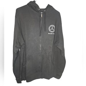 Round Two Black Mercedes Full Zip Joddie Hoodie Size Large